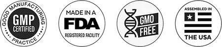 100% Natural, Made in USA, GMP Certified, Non GMO